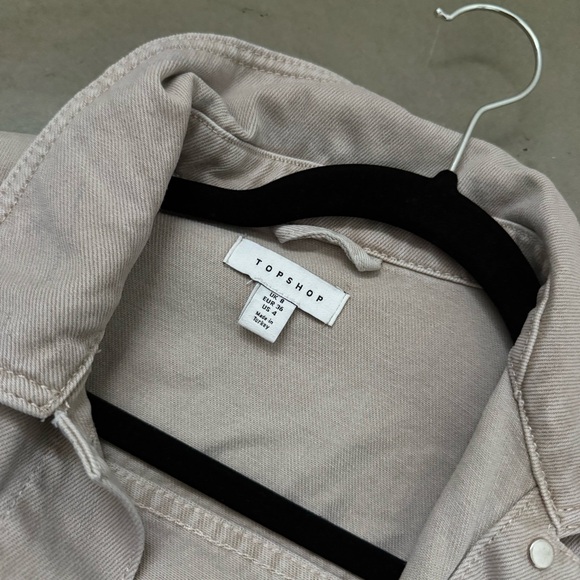 Topshop / crop denim jacket / sand - Picture 7 of 11